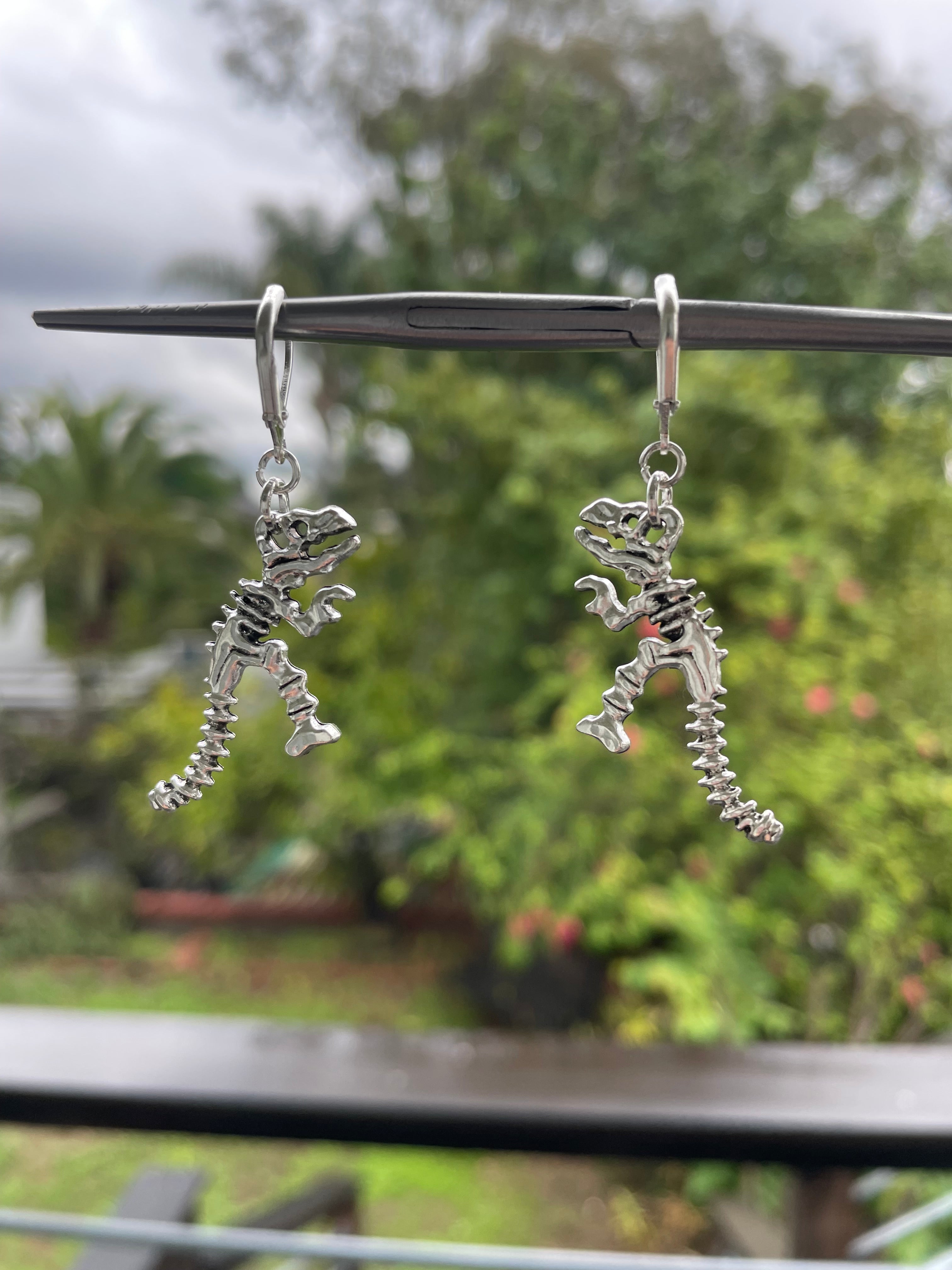 T-rex Skeleton Earrings