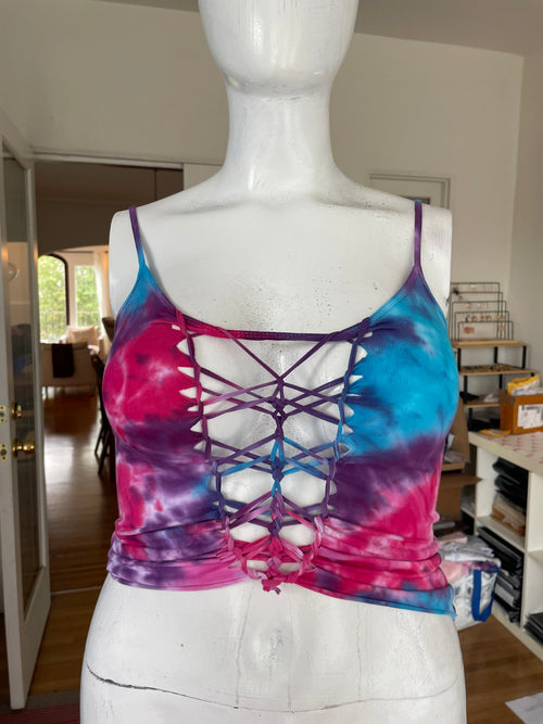 OOAK Tiedye Croptop size L