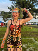 Ebony Rainbow Tiedye Romper