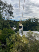 Quartz Crystal w/Tourmaline Pendant