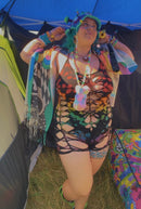 Ebony Rainbow Tiedye Romper+