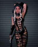 Onyx Catsuit (shrug sold separately)