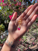 Honeycomb Teardrop Pendant (3 colors)