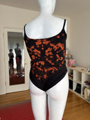OOAK Ebony Fiery Bodysuit+ (XL, 1X, 2X, 3X only)