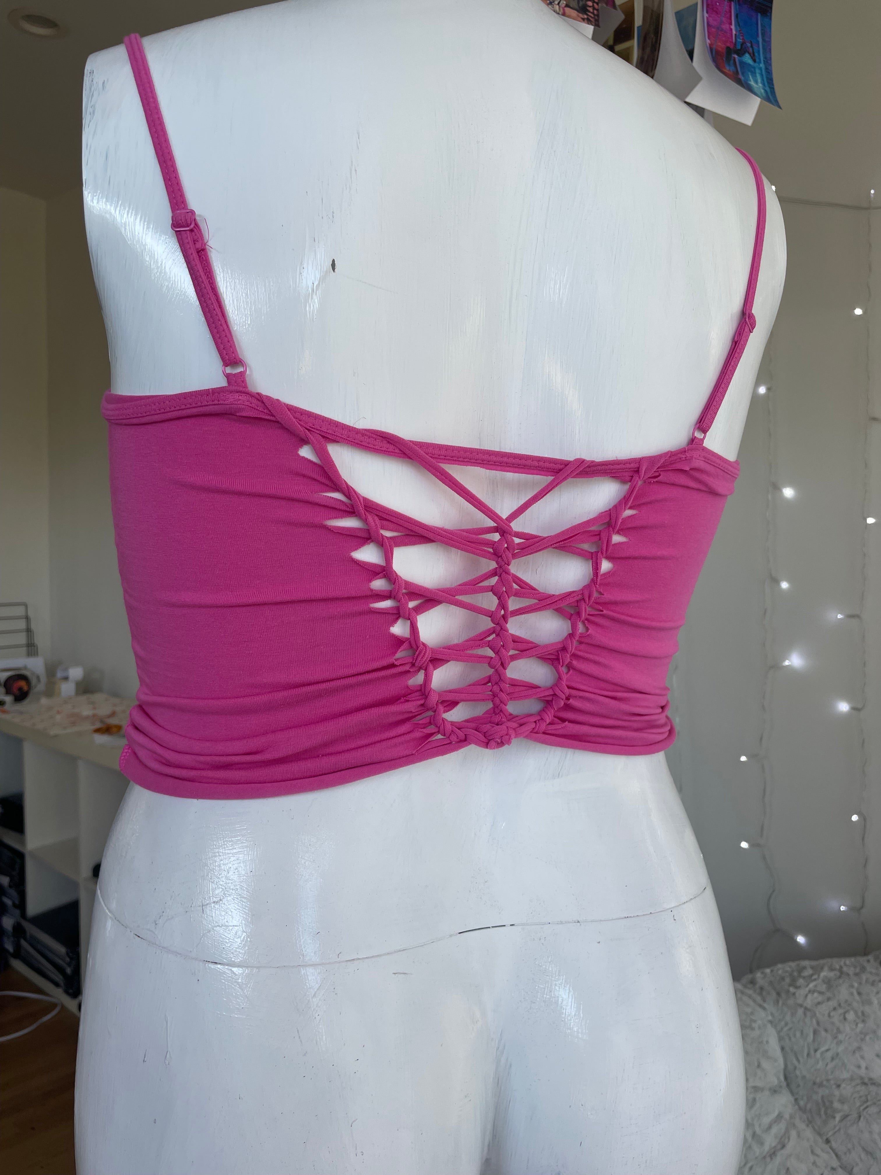 OOAK Pink Croptop XL