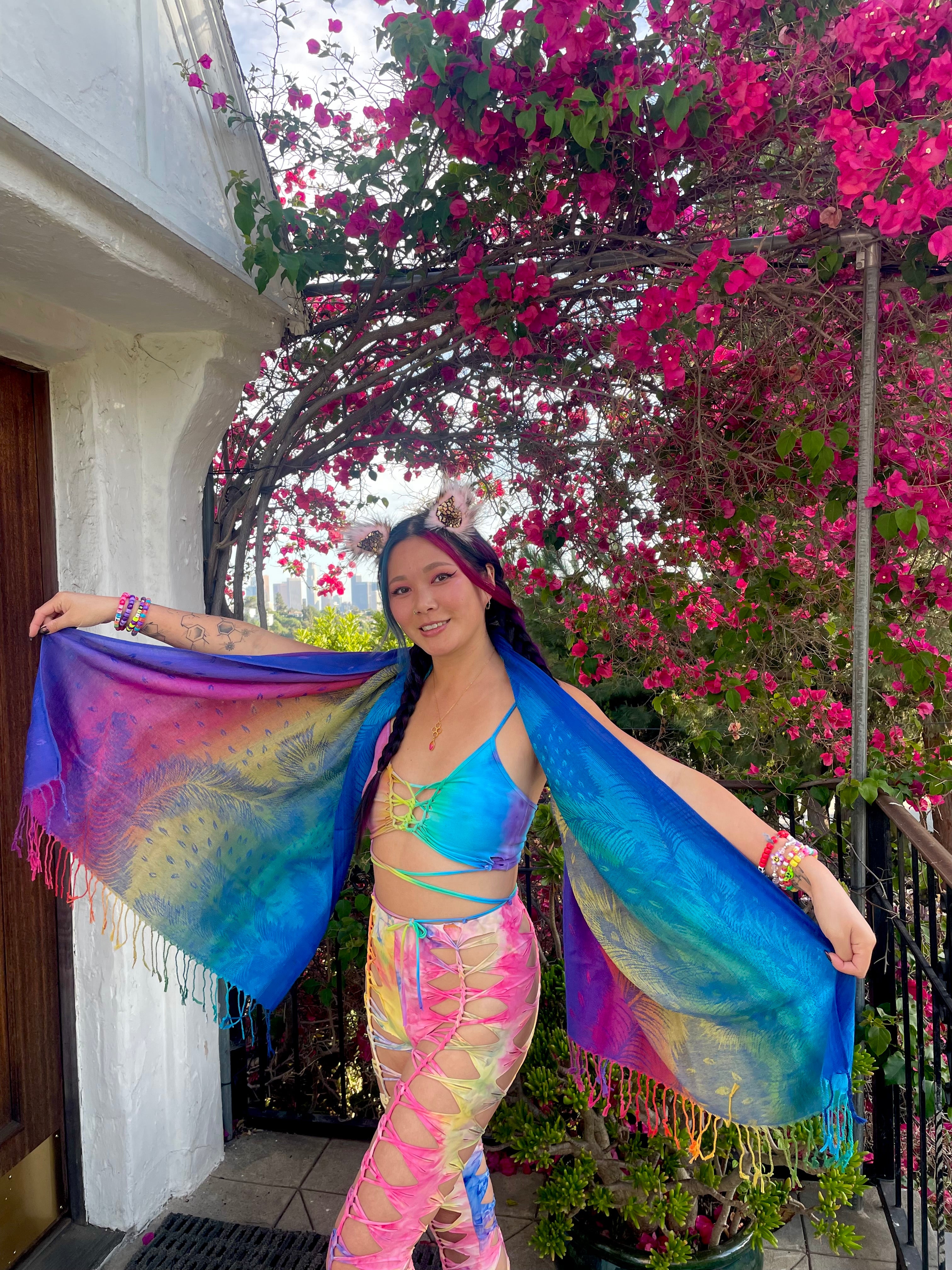 Ombre Rainbow Wrap+