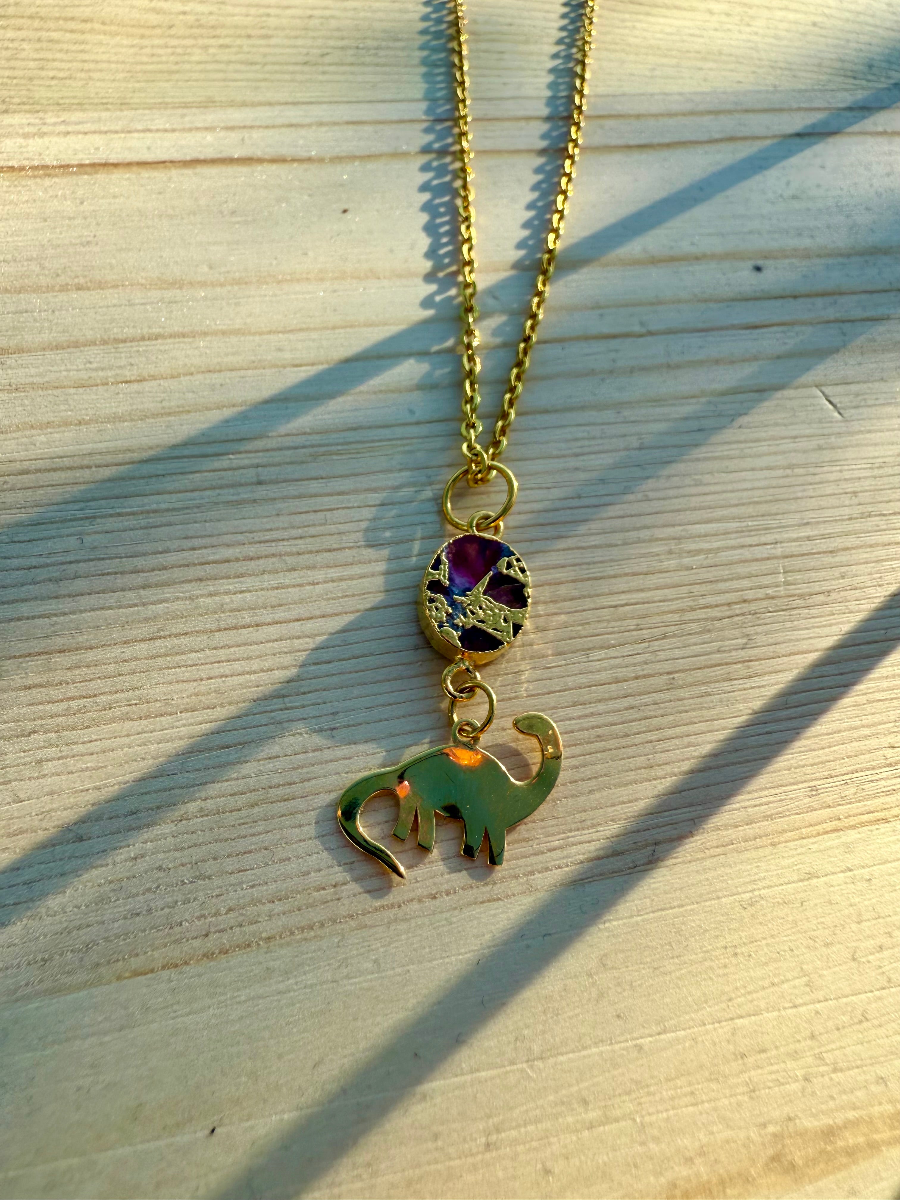 Becky Dinosaur Pendant (2 colors available)