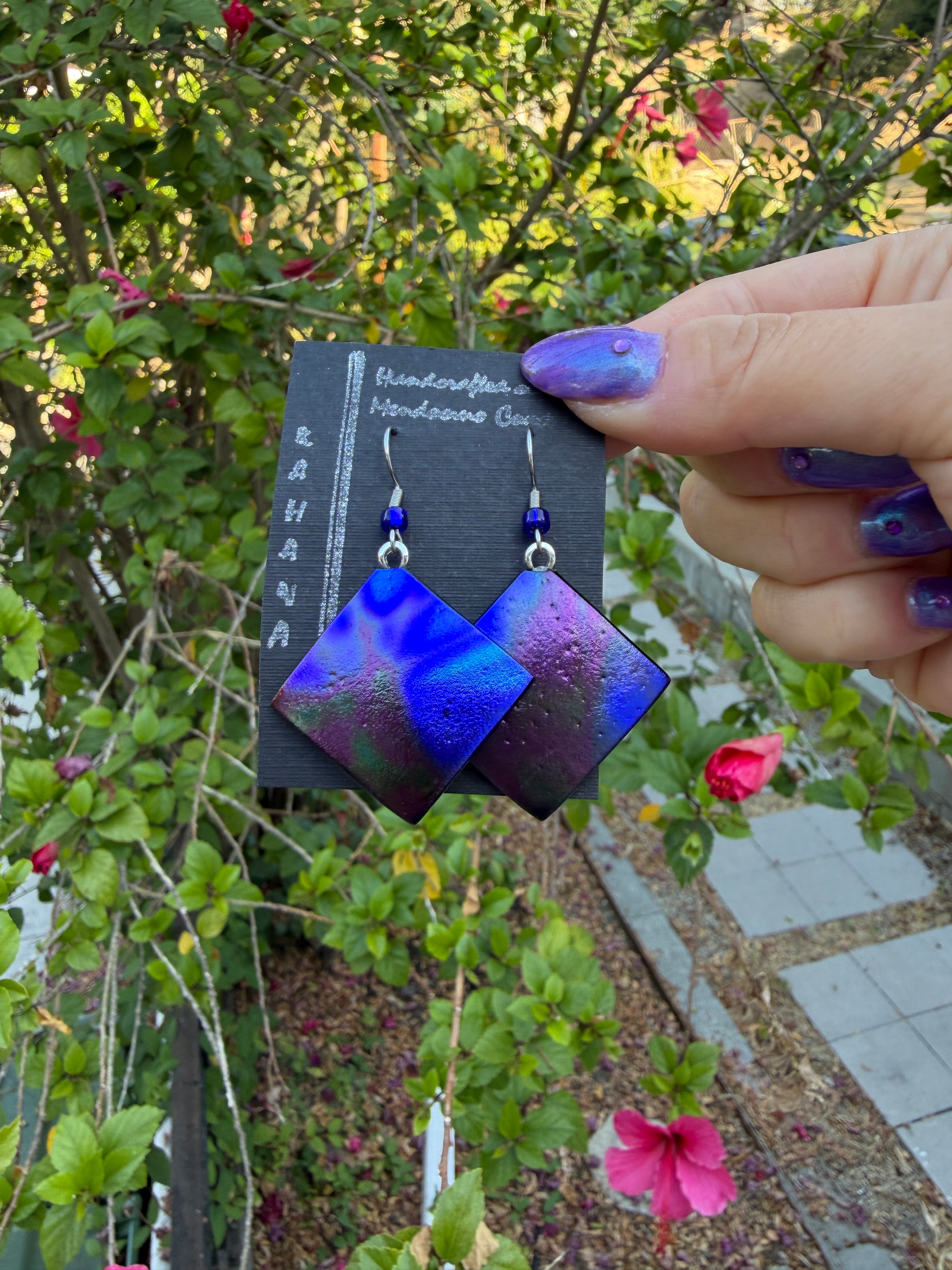 Ebony Rainy Window Earrings
