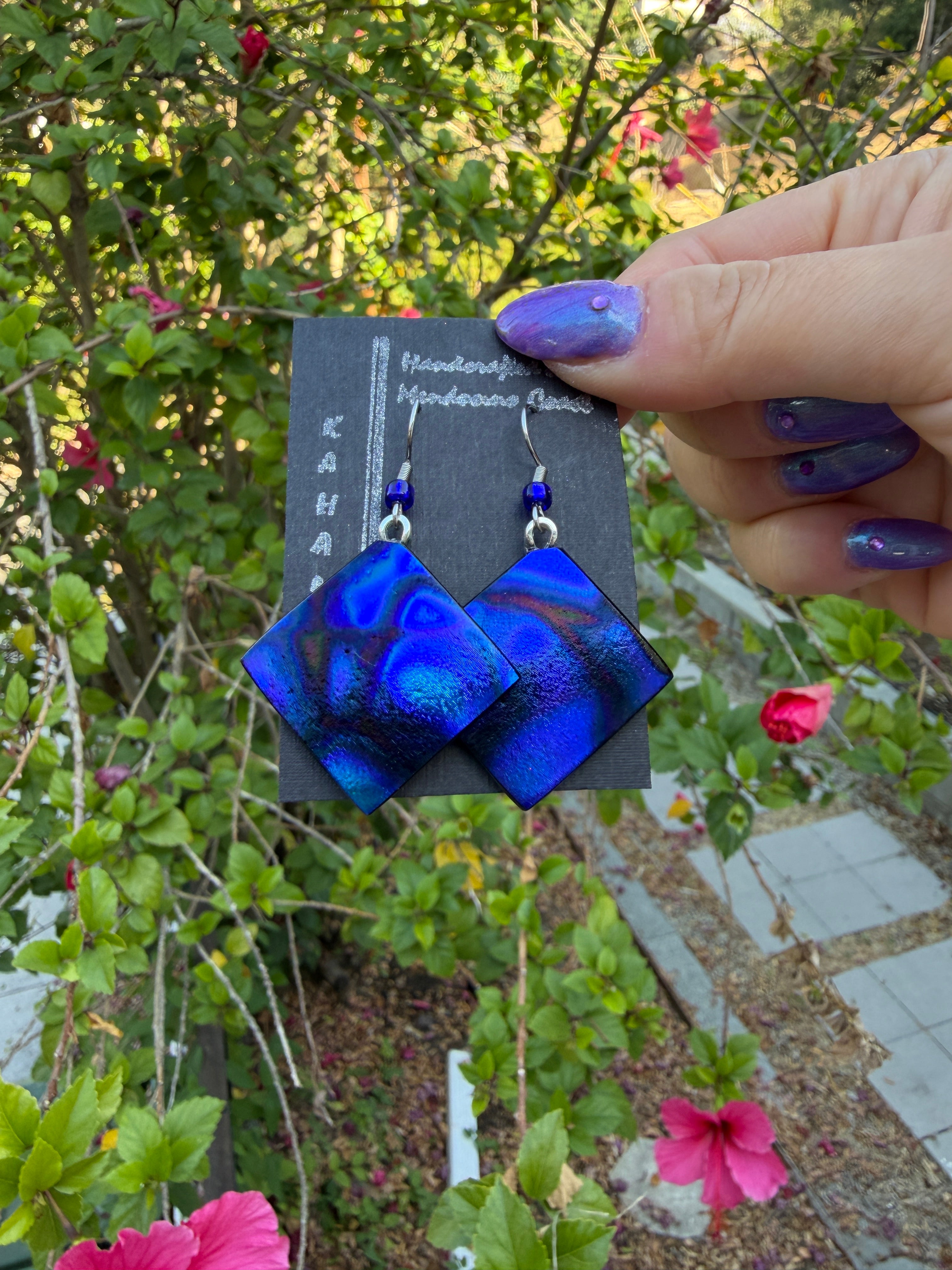 Ebony Rainy Window Earrings
