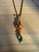 Honeycomb Teardrop Pendant (3 colors)