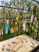 Aqua Electroplated Pendant
