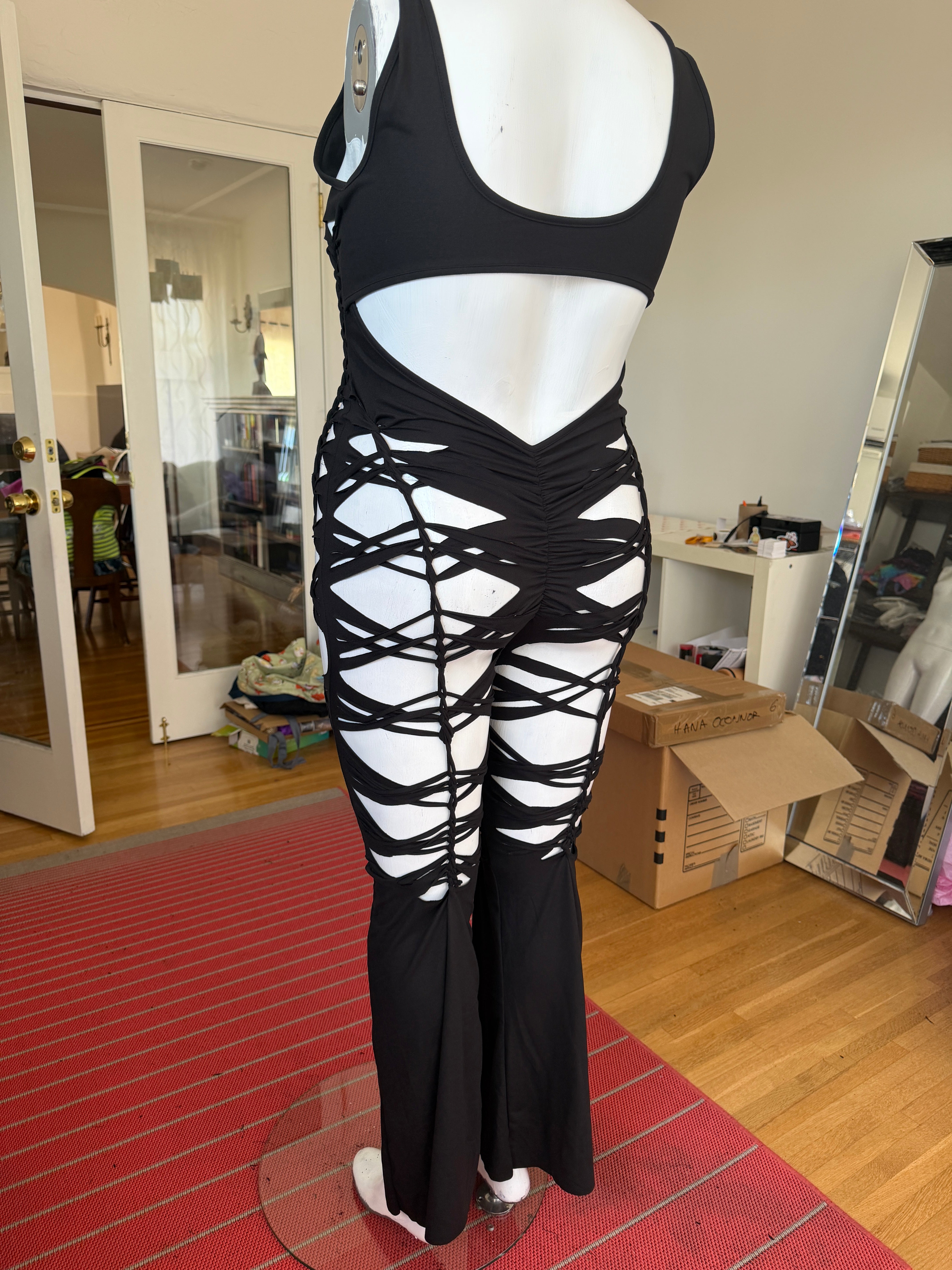 DISCOUNTED Onyx Jumpsuit size 2X, height for 5’3”