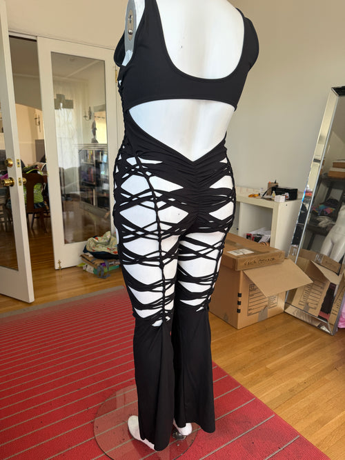 DISCOUNTED Onyx Jumpsuit size 2X, height for 5’3”
