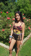 Ebony Rainbow Tiedye Hana Croptop+