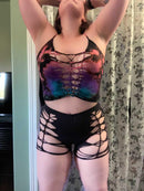 Ebony Mermaid Tiedye Croptop+